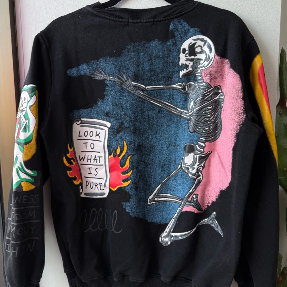 Rare Kanye West I Am Loving Awareness Grey Men’s Sweatshirt Size M Y2K Hype - Picture 2 of 4